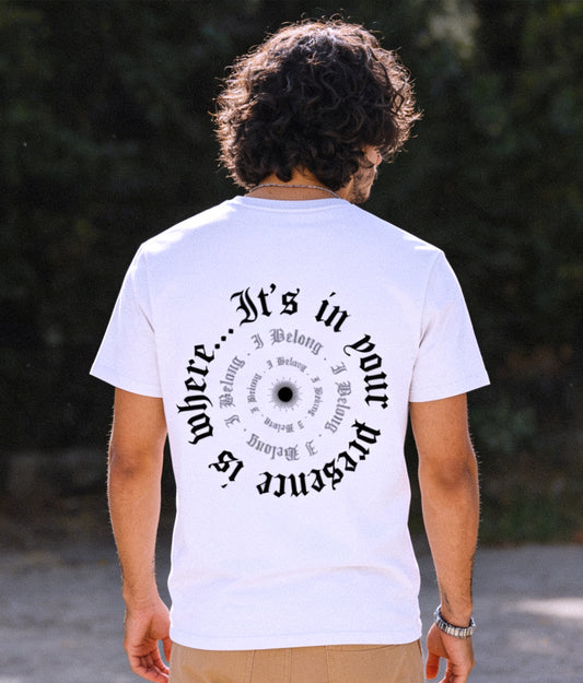Where I Belong (White Tee) - Lyrics v1