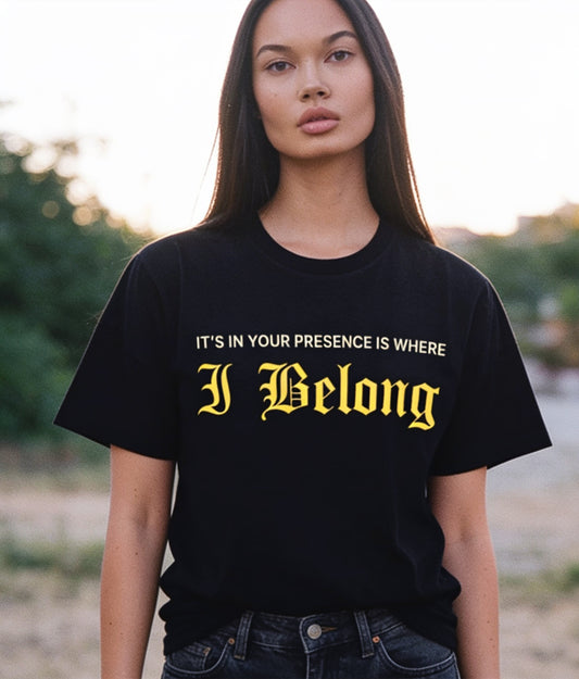 Where I Belong (Black Tee) - Lyrics v2