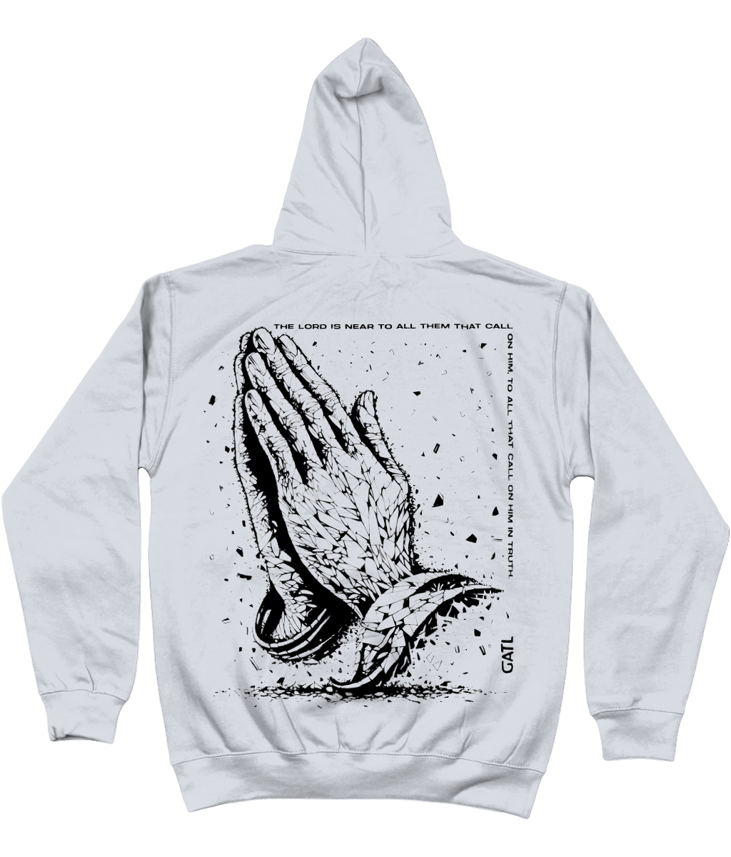 PRAY HOODIE - HEATHER GREY